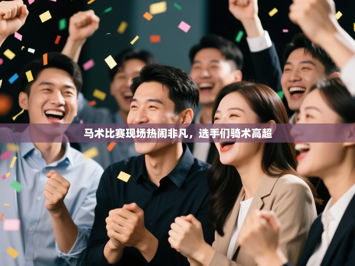 马术比赛现场热闹非凡，选手们骑术高超